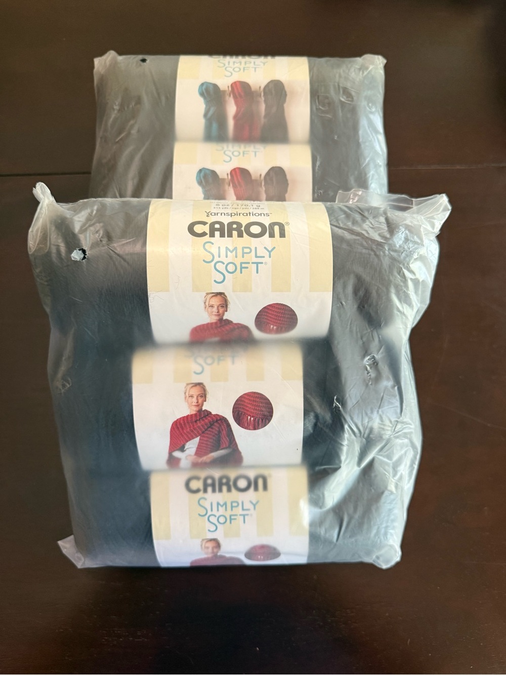 Caron Simply Soft Yarn - Black (3-Pack)